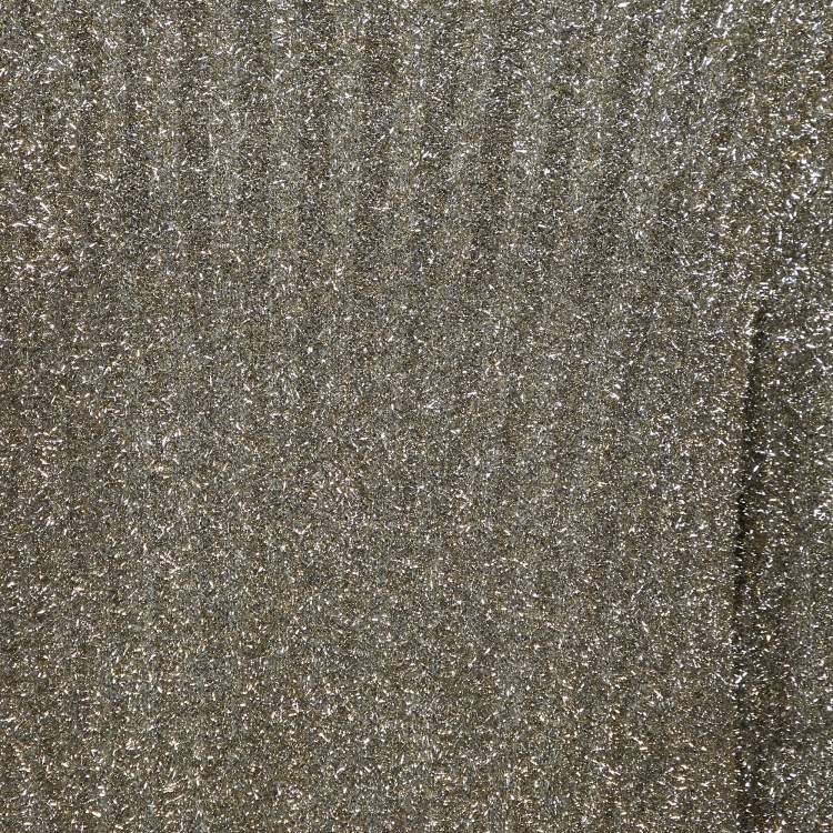 Pre Owned Joseph Metallic Lurex Knit High Neck Jumper XS
