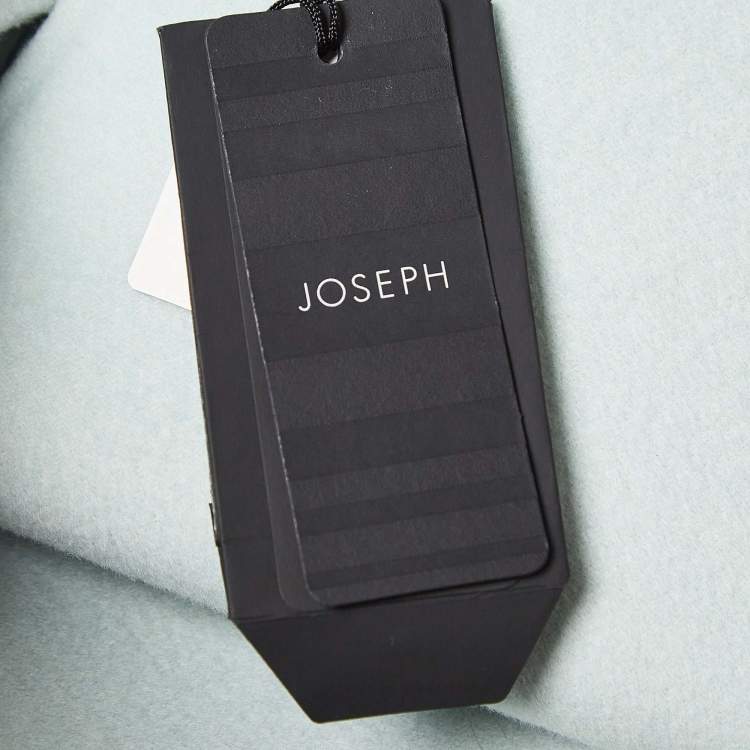 Pre Owned Joseph Blue Wool & Cashmere Mid Length Coat M