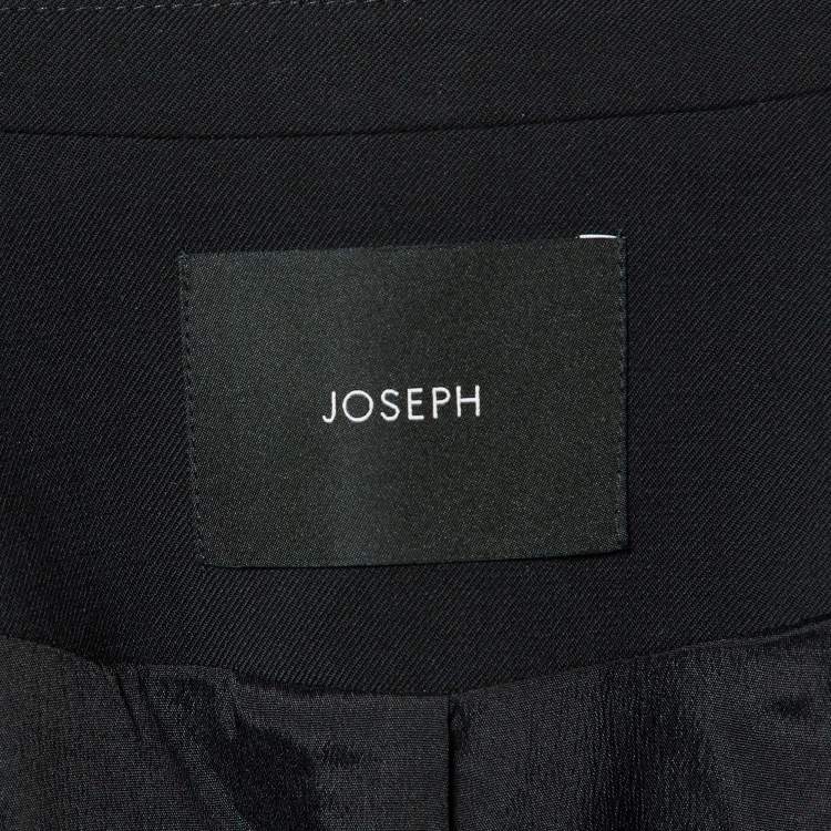 Pre Owned Joseph Black Wool Jackie Tailored Jacket M