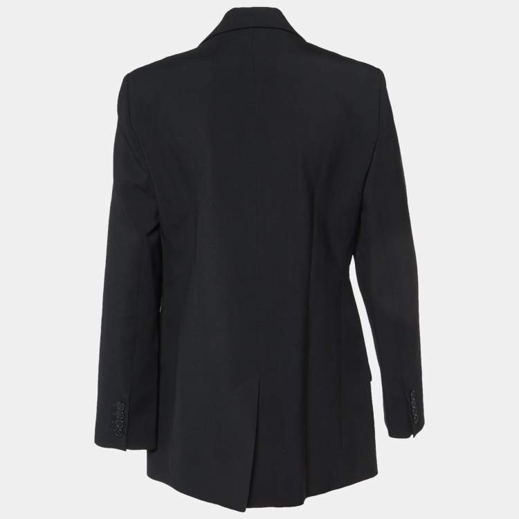 Pre Owned Joseph Black Wool Jackie Tailored Jacket M