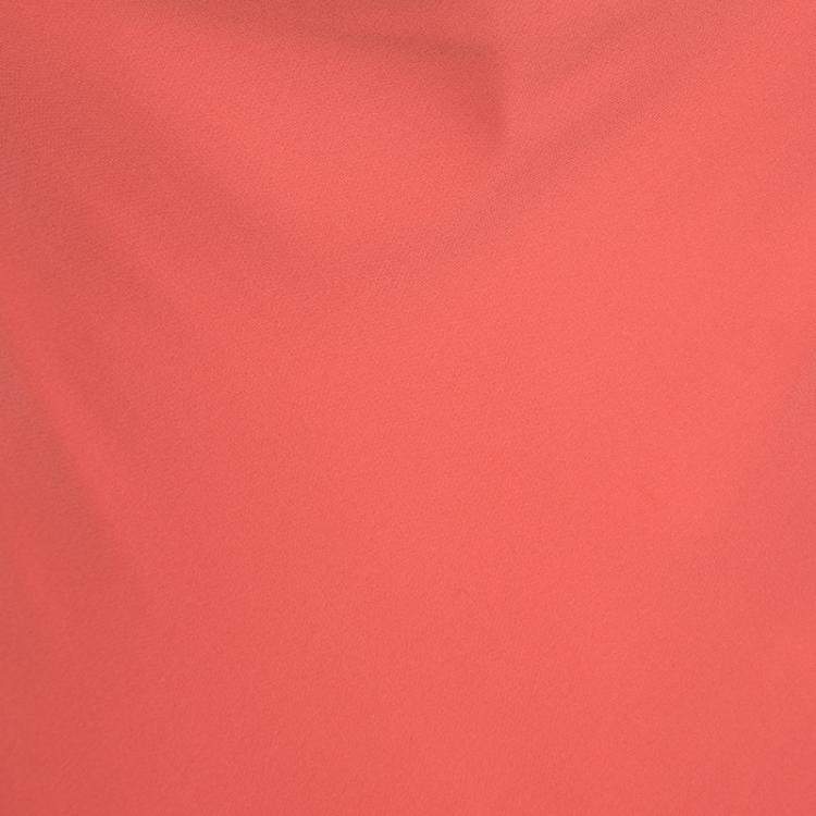 Pre Owned Joseph Orange Silk Couture Basel Bias Cut Silk Crepe Maxi Dress L