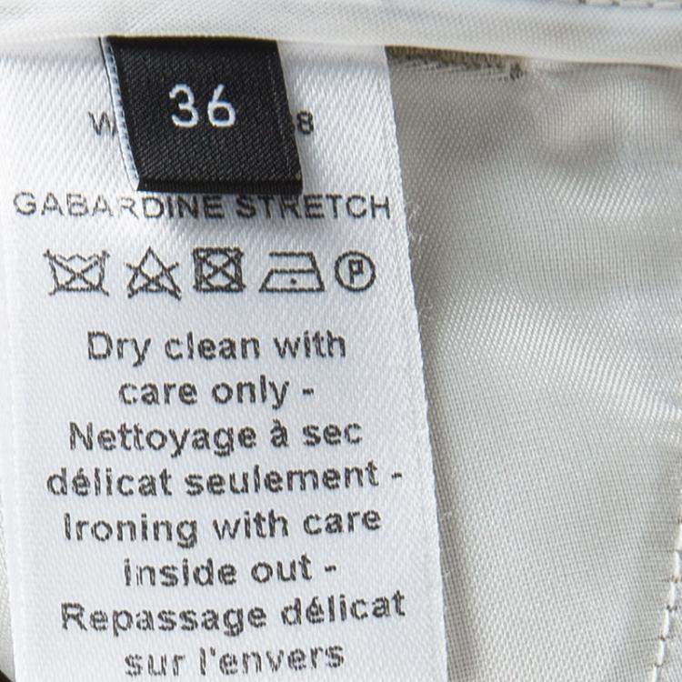 Pre Owned Joseph Beige Nino Gabardine Stretch Pants S