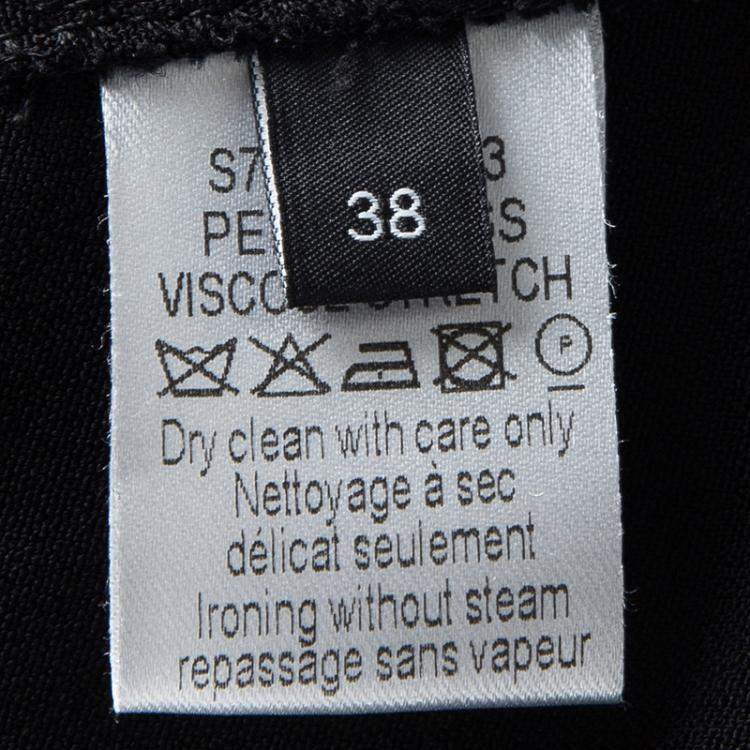 Pre Owned Joseph Black Knit Ribbon Strap Detail Sleeveless Penn Midi Dress M