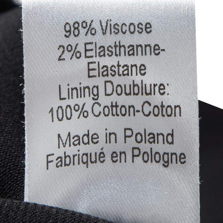 Pre Owned Joseph Black Knit Ribbon Strap Detail Sleeveless Penn Midi Dress M