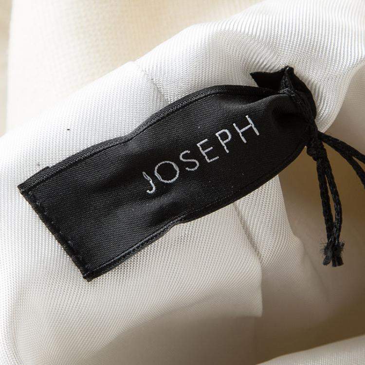 Pre Owned Joseph Tricolor Zip Detail Preston Sleeveless Long Coat M
