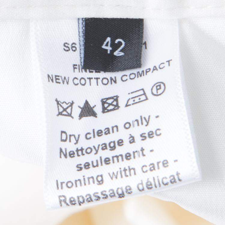 Pre Owned Joseph Off White New Cotton Compact Finley Regular Fit Trousers L