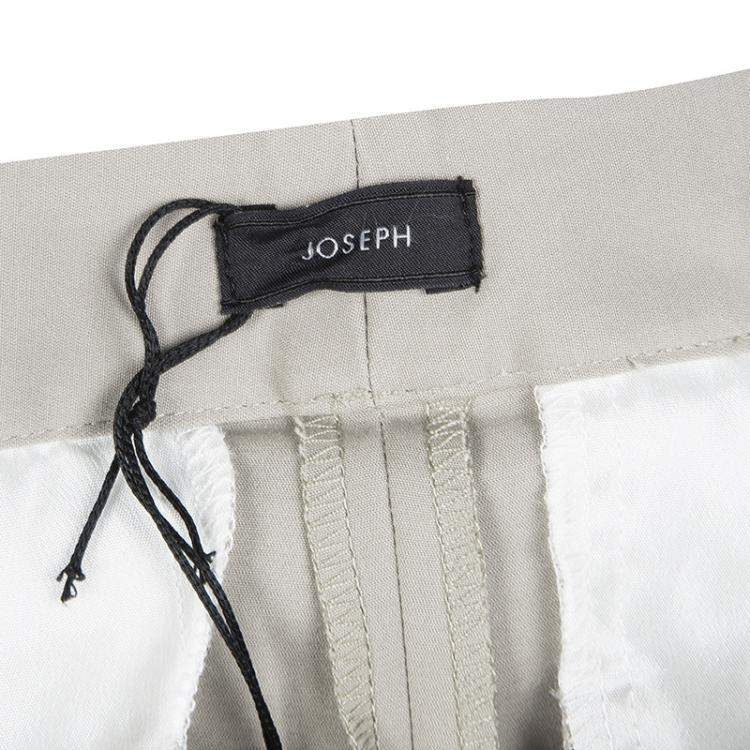 Pre Owned Joseph Almond Beige New Cotton Compact Finley Regular Fit Trousers L