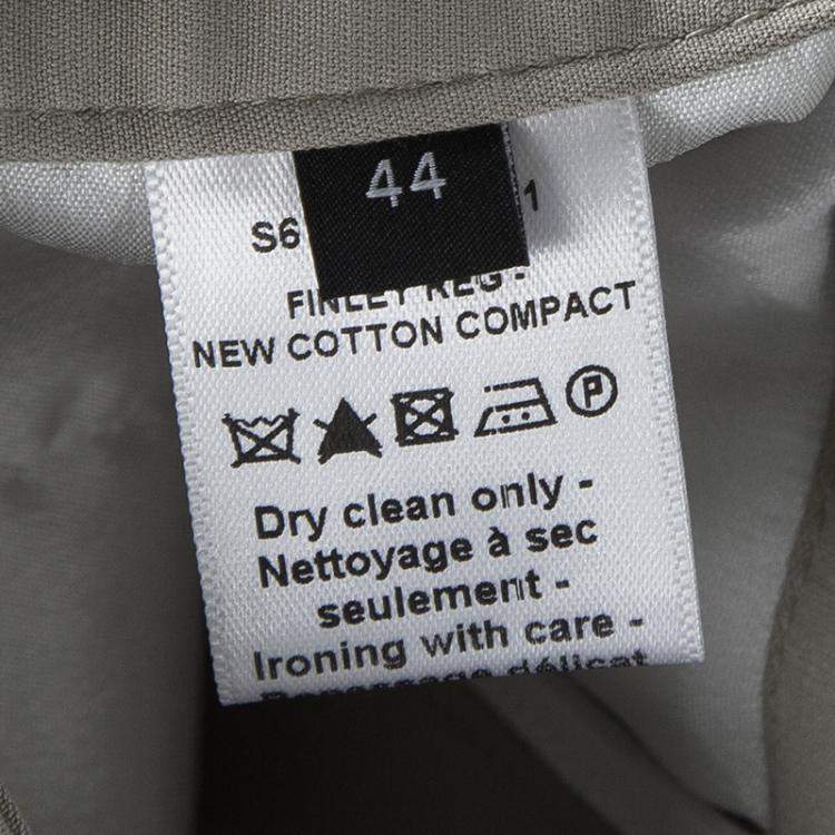 Pre Owned Joseph Almond Beige New Cotton Compact Finley Regular Fit Trousers L