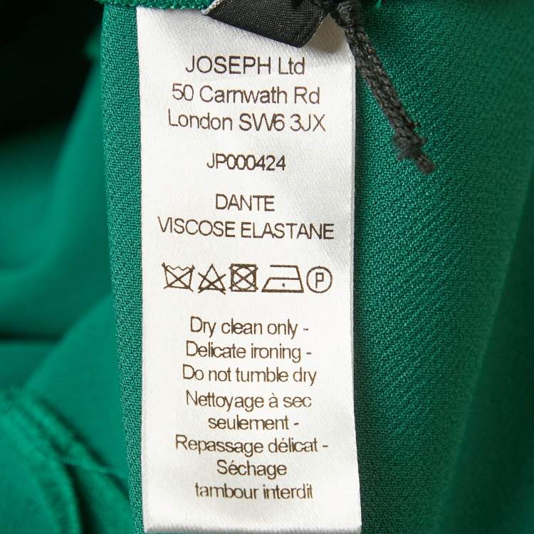Pre Owned Joseph Green Stretch Crepe Long Dress S