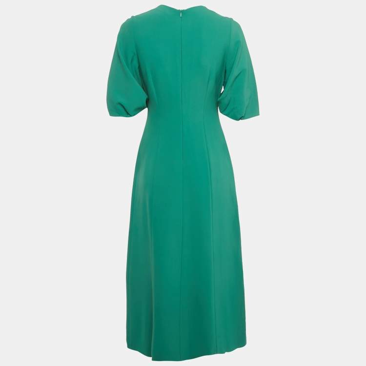 Pre Owned Joseph Green Stretch Crepe Long Dress S