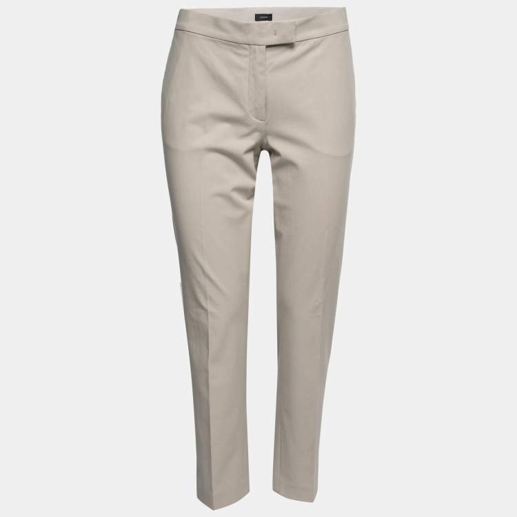 Pre Owned Joseph Beige Cotton Stretch Finely Trousers M