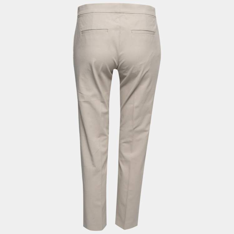 Pre Owned Joseph Beige Cotton Stretch Finely Trousers M