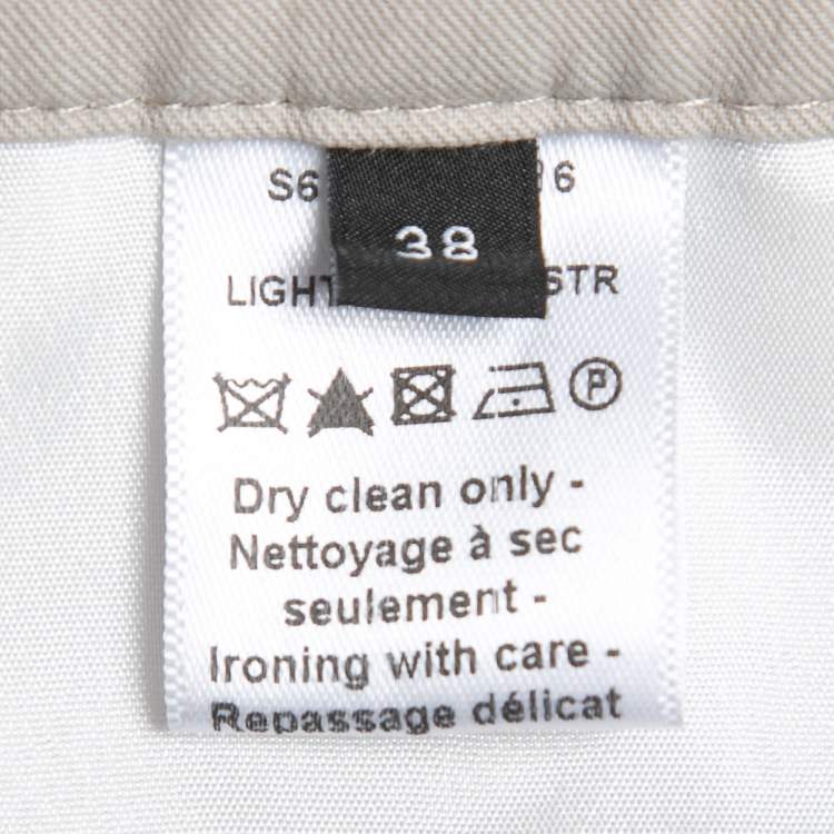 Pre Owned Joseph Beige Cotton Stretch Finely Trousers M