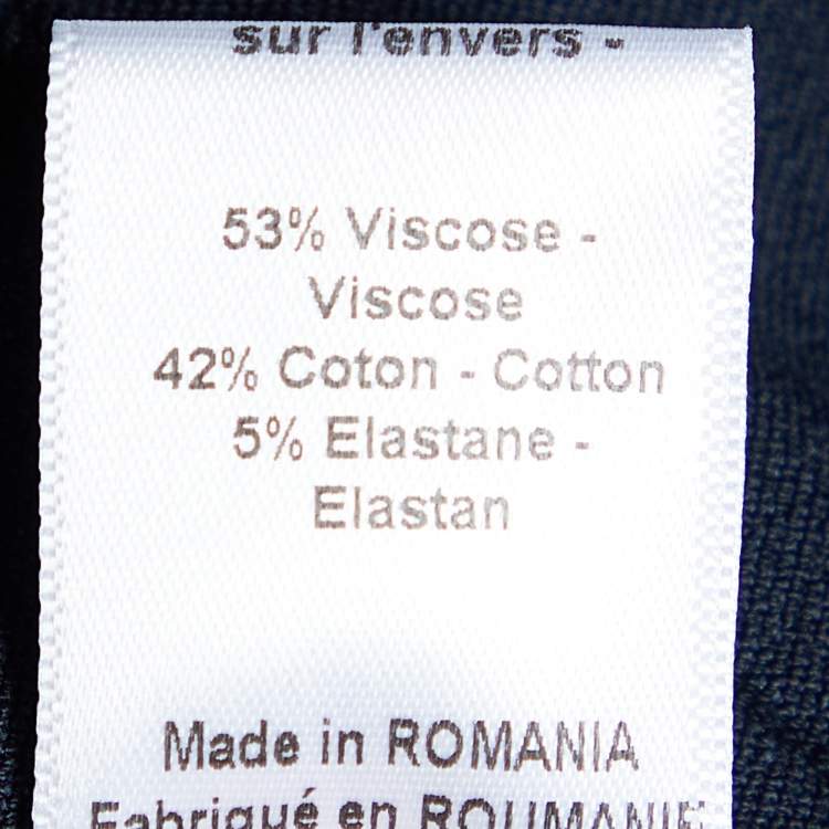 Pre Owned Joseph Navy Blue Stretch-Gabardine New Jodhpur Leggings M
