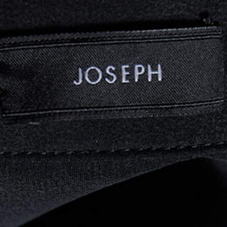 Pre Owned Joseph Black Silk & Organza Pocket Detail Shirt M