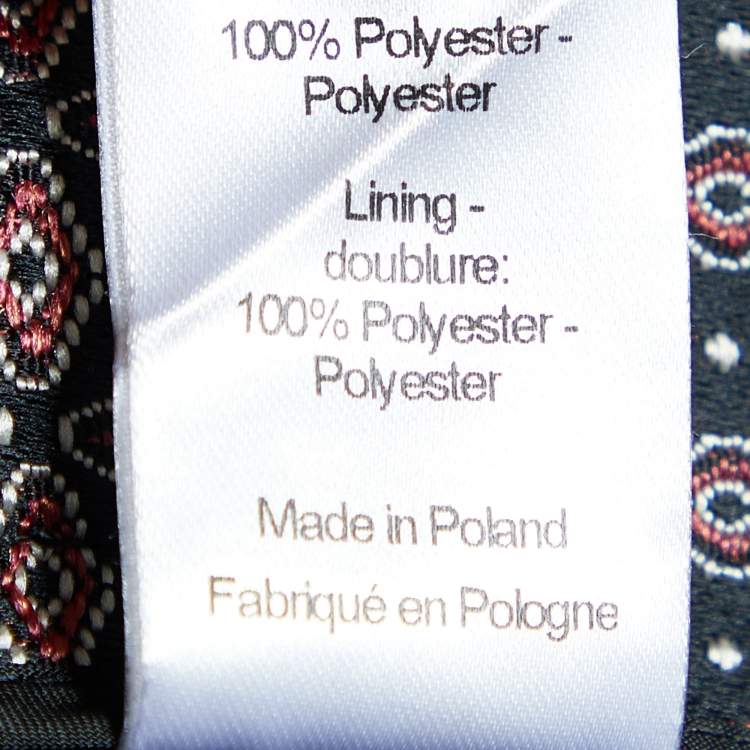 Pre Owned Joseph Black & Red Cravatte Jacquard Duke Trousers M