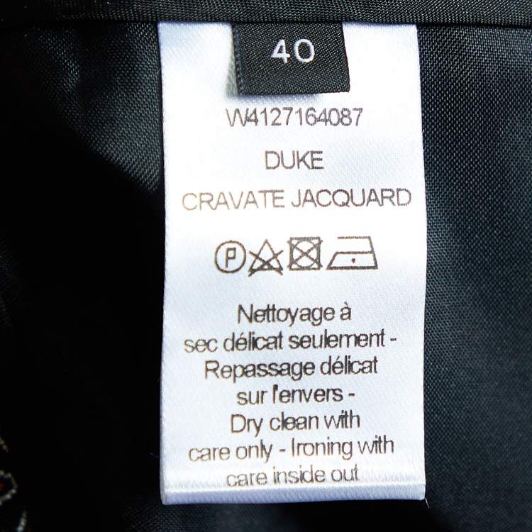 Pre Owned Joseph Black & Red Cravatte Jacquard Duke Trousers M