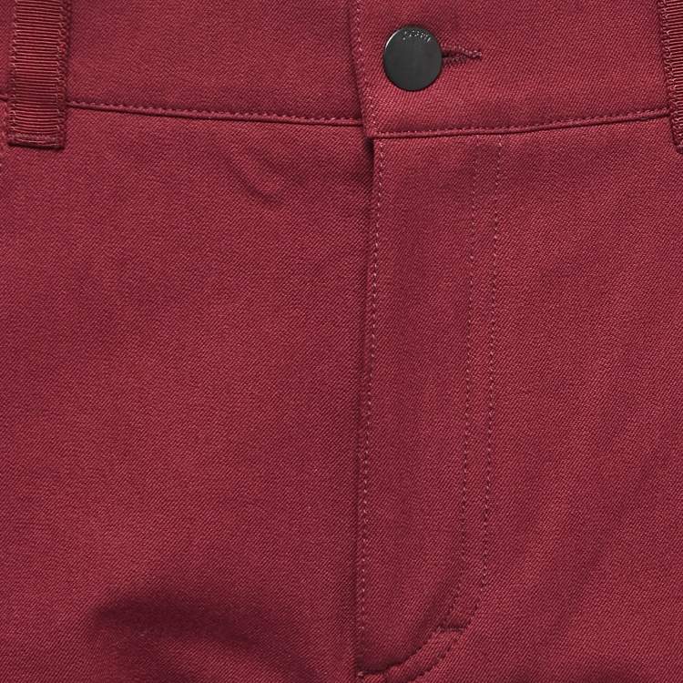 Pre Owned Joseph Burgundy Stretch Denim Jeans M Waist 30"