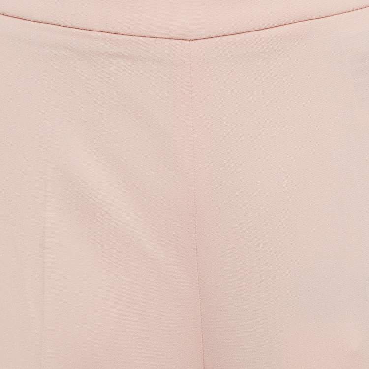 Pre Owned Joseph Pink Comfort Cady Cavendish Straight Fit Pants M