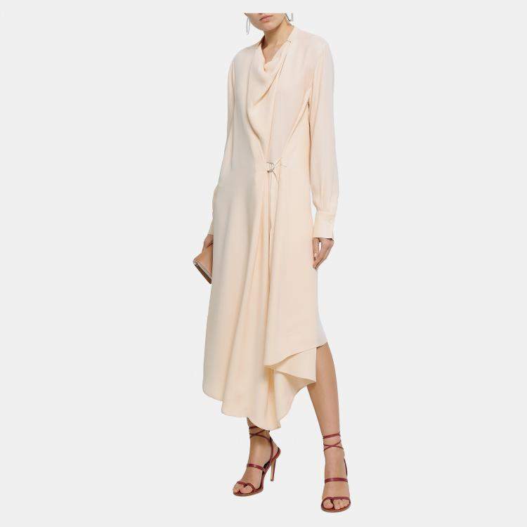 Pre Owned Joseph Silk Midi Dress 38