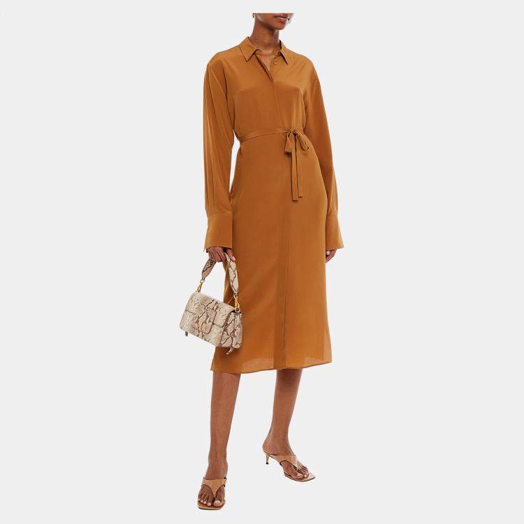 Pre Owned Joseph Silk Midi Dress 36