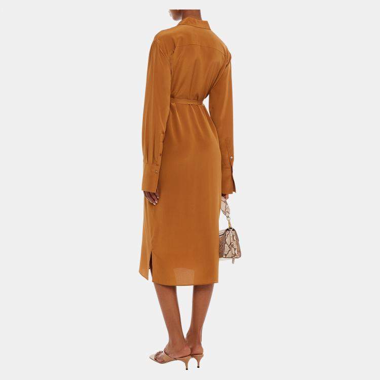 Pre Owned Joseph Silk Midi Dress 36