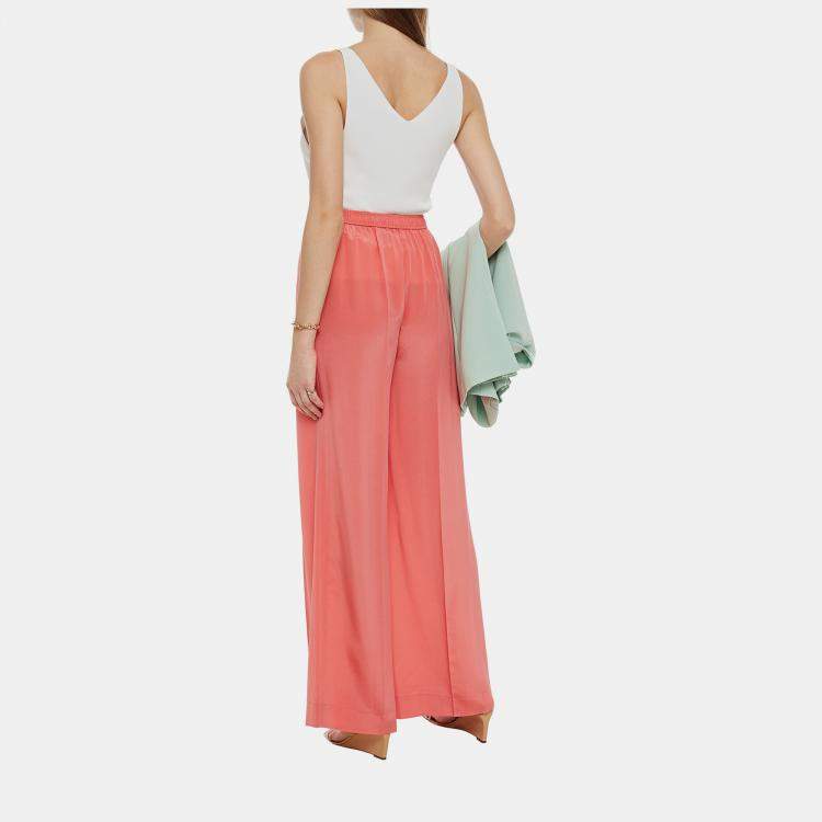 Pre Owned Joseph Silk Wide Leg Pants 38