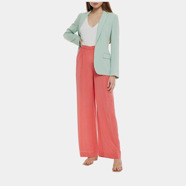 Pre Owned Joseph Silk Wide Leg Pants 38