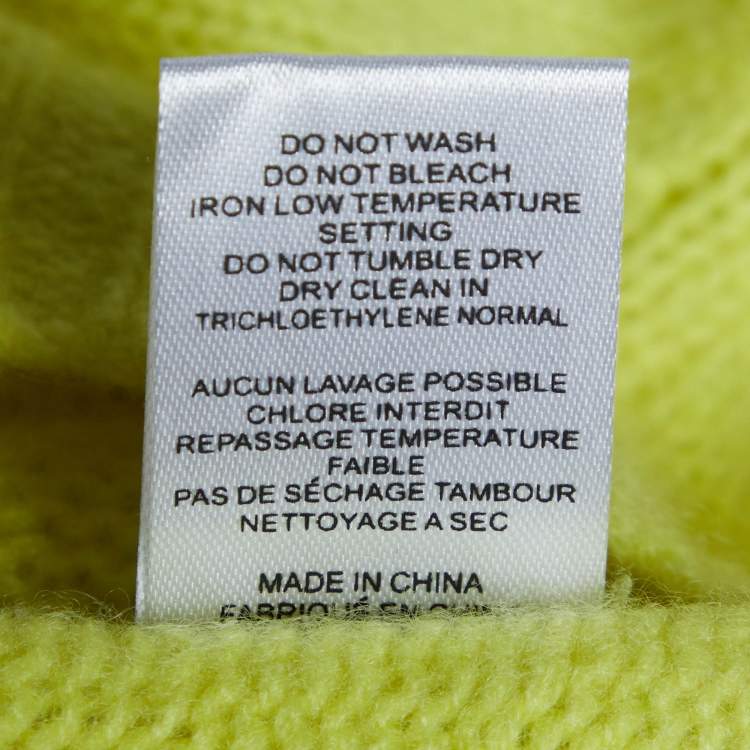 Pre Owned Joseph Yellow Cashmere Round Neck Sweater XS