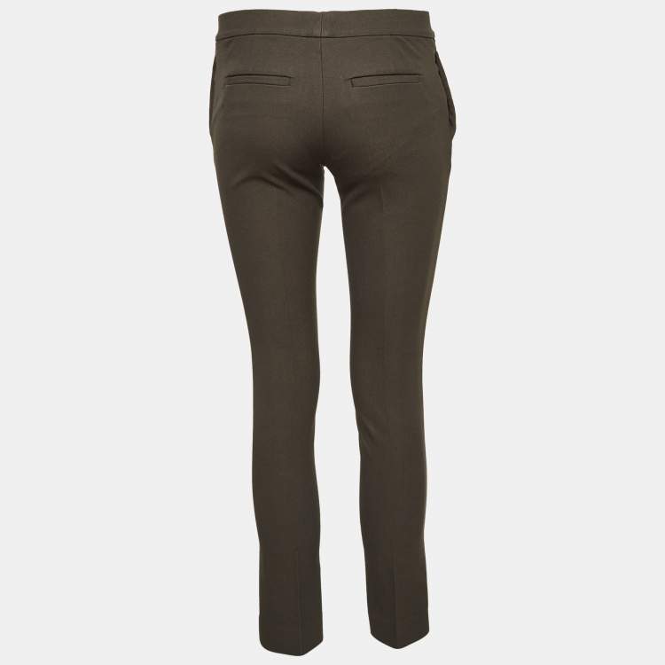 Pre Owned Joseph Green Gabardine Ankle-Length Pants S