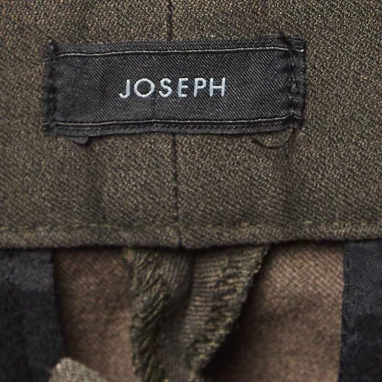 Pre Owned Joseph Green Gabardine Ankle-Length Pants S