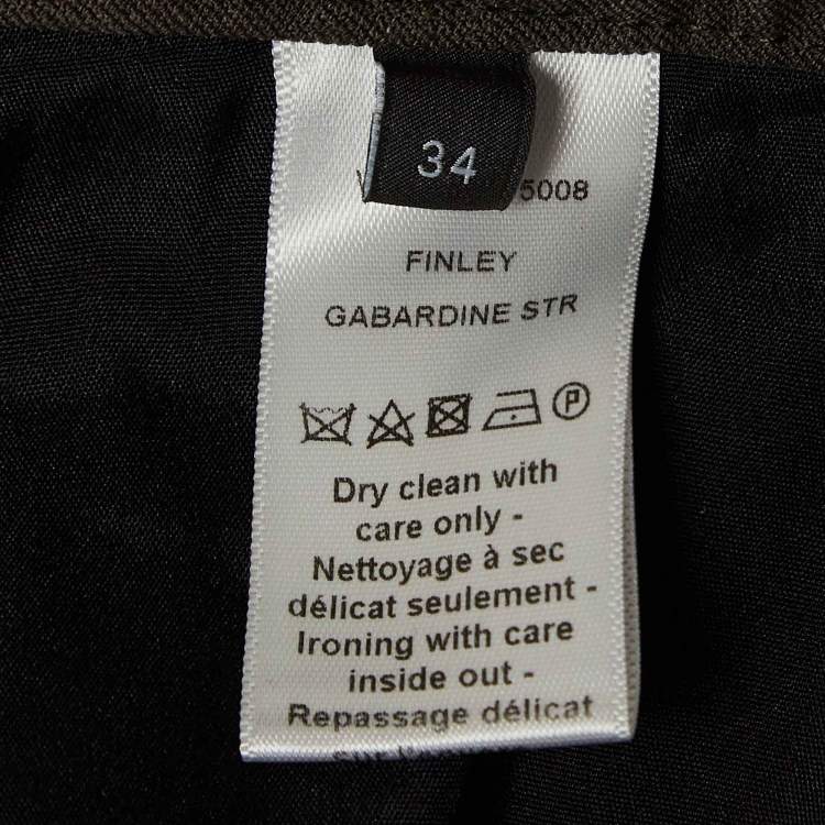 Pre Owned Joseph Green Gabardine Ankle-Length Pants S