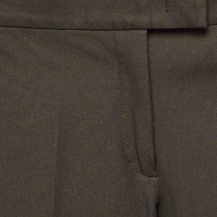 Pre Owned Joseph Green Gabardine Ankle-Length Pants S