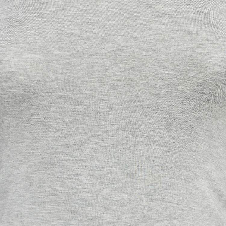 Pre Owned Joseph Grey Knit Long Sleeves Top S