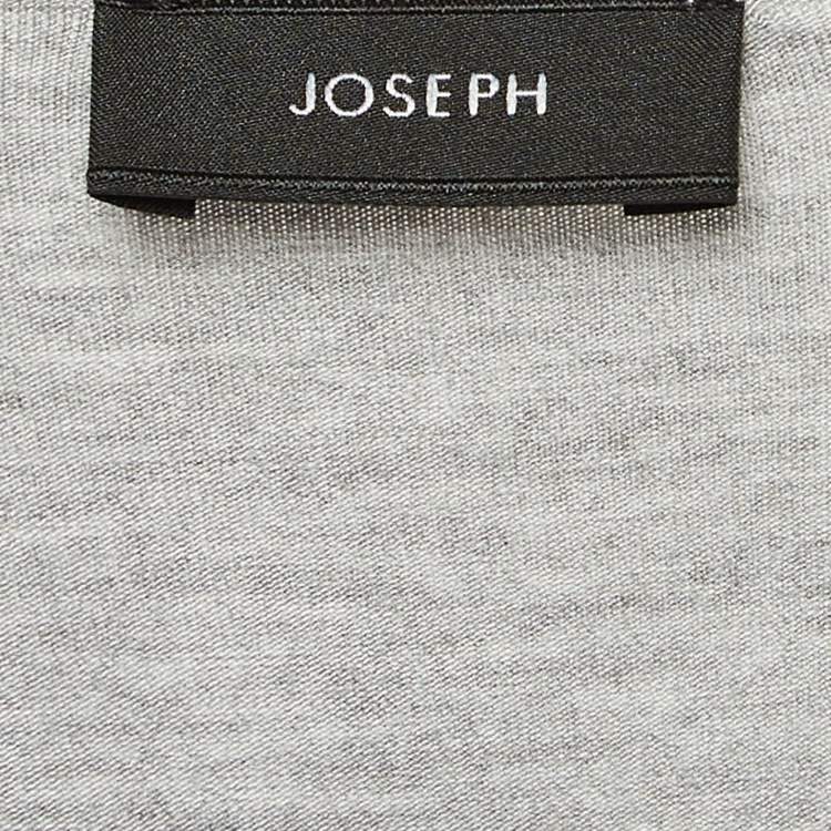 Pre Owned Joseph Grey Knit Long Sleeves Top S