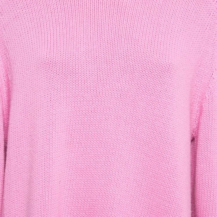 Pre Owned Joseph Pink Knit Turtle Neck Jumper M