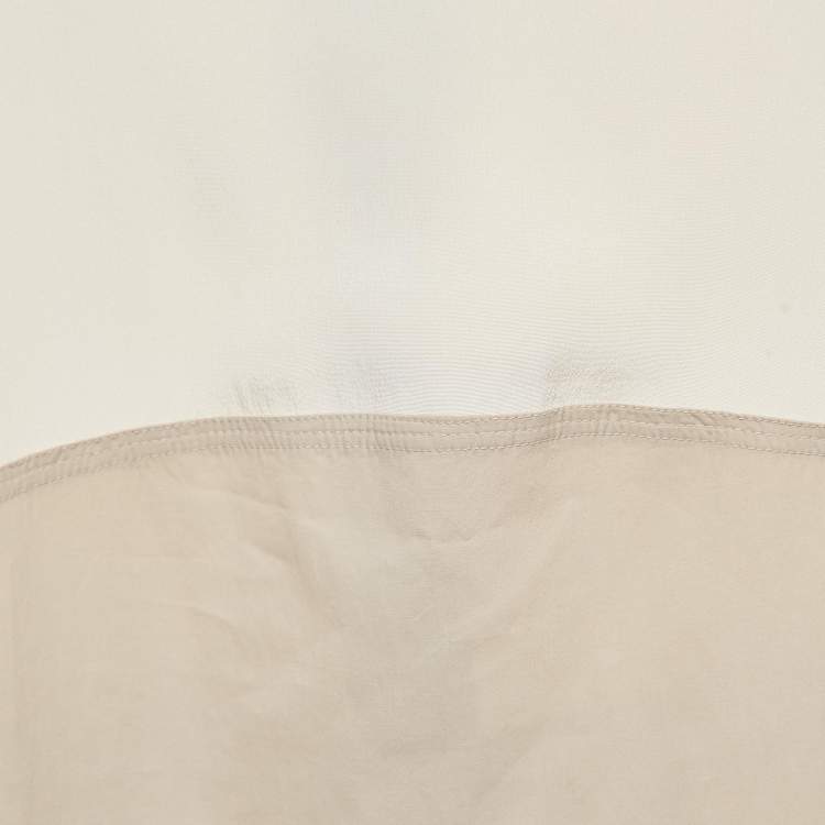 مملوكة مسبقًا Joseph Beige Poplin & Silk Sleeveless Mini Dress S