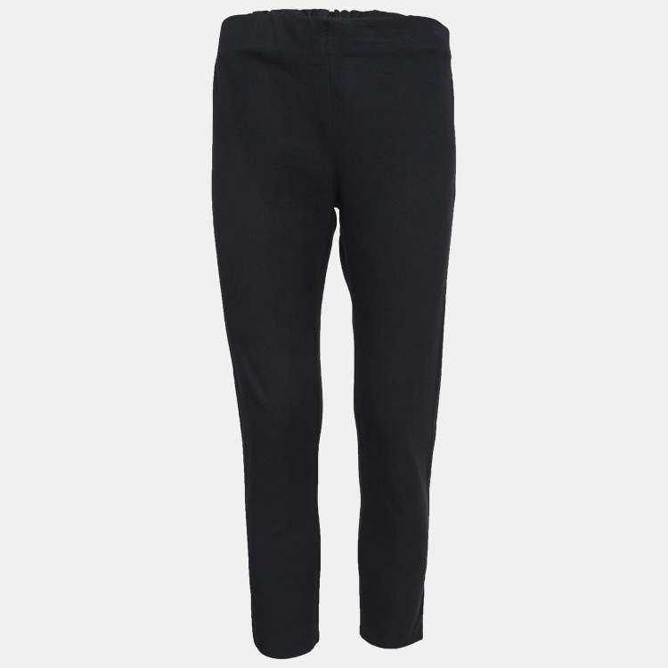 Pre Owned Joseph Black Stretch Gabardine Ankle Length Pants M