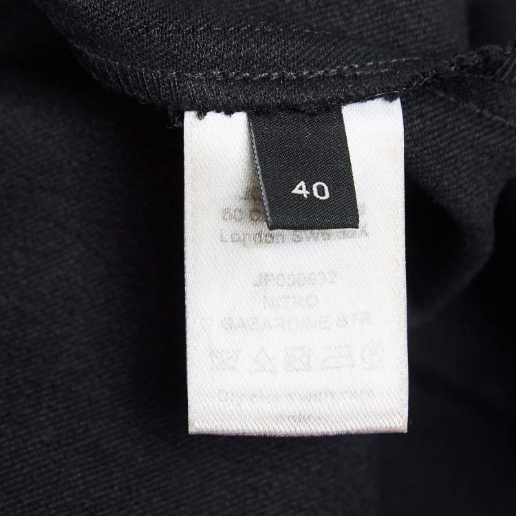 Pre Owned Joseph Black Stretch Gabardine Ankle Length Pants M