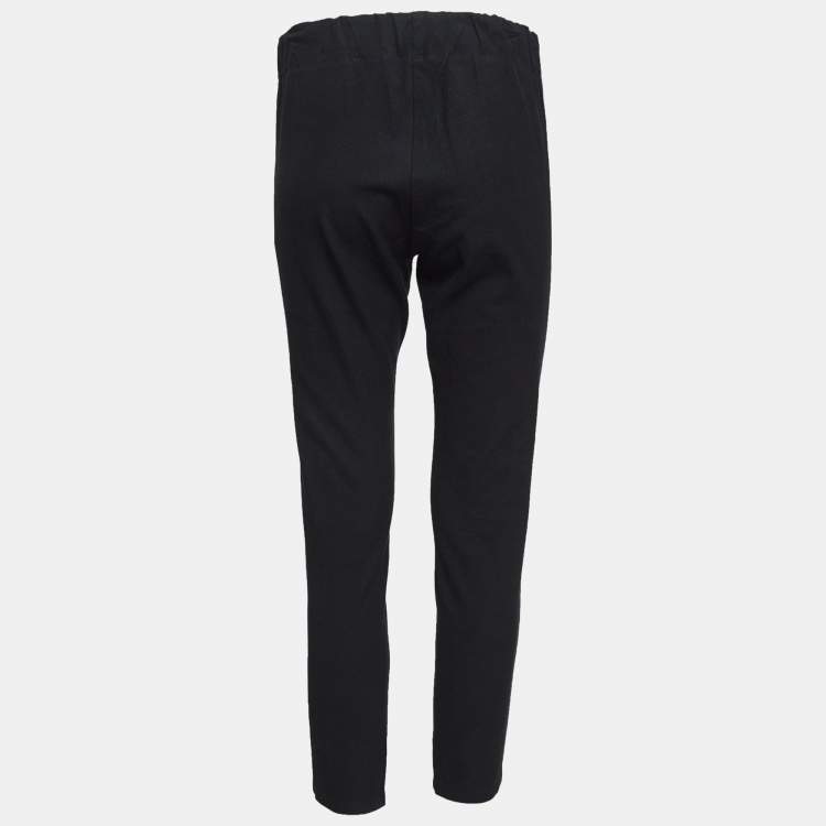 Pre Owned Joseph Black Stretch Gabardine Ankle Length Pants M