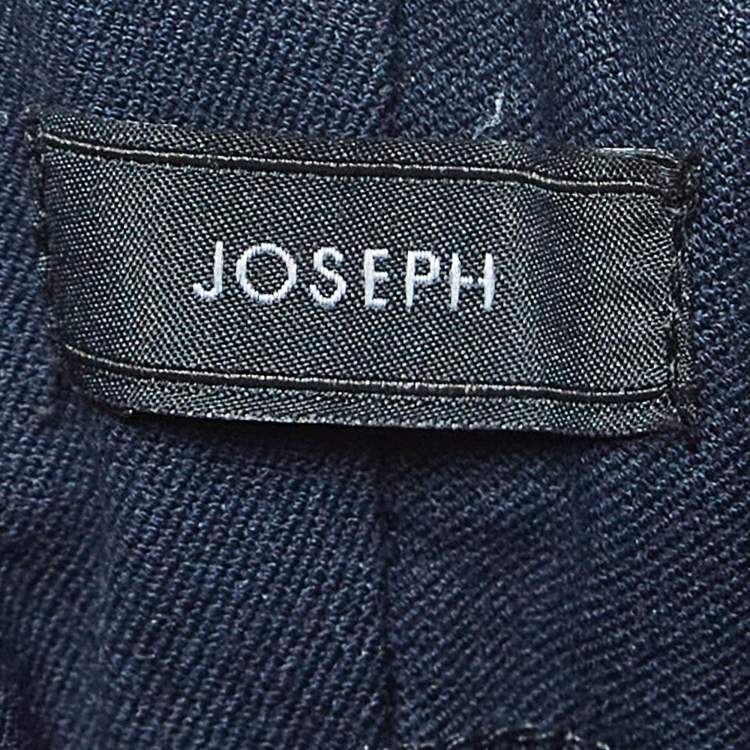 Pre Owned Joseph Navy Blue Stretch Gabardine Ankle Length Pants M