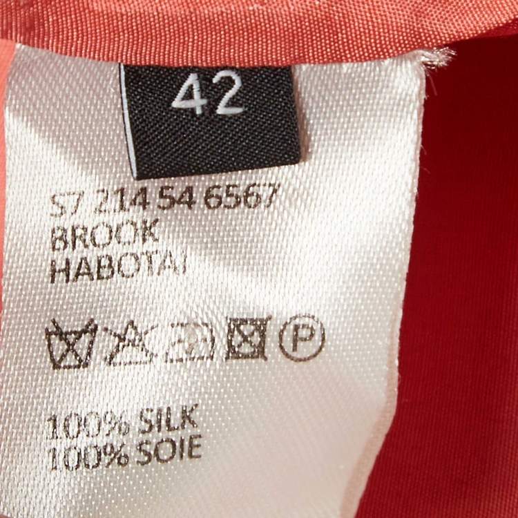 Pre Owned Joseph Pink Silk Sleeveless Top L
