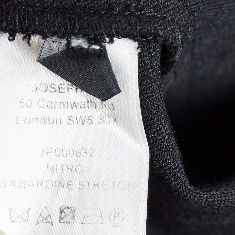 Pre Owned Joseph Nitro Black Stretch Gabardine Pants M 