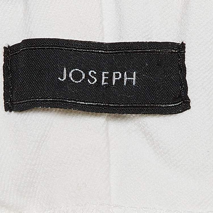 Pre Owned Joseph White Stretch Gabardine Leggings M
