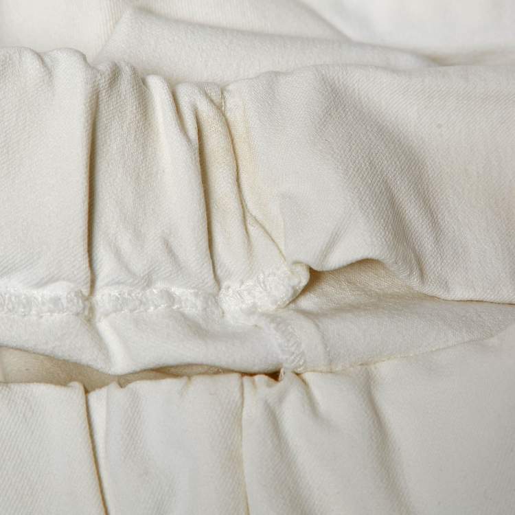 Pre Owned Joseph White Stretch Gabardine Leggings M