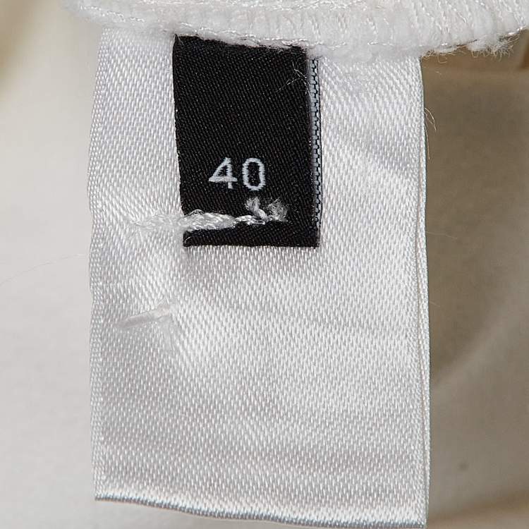 Pre Owned Joseph White Stretch Gabardine Leggings M