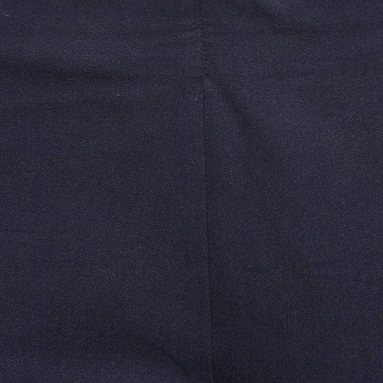 Pre Owned Joseph Navy Blue Stretch Gabardine Leggings M