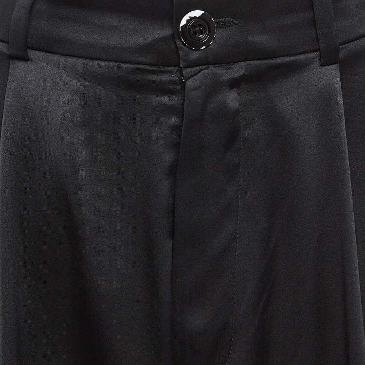 مملوكة مسبقًا Joseph Black Riska Satin Silk Trousers S