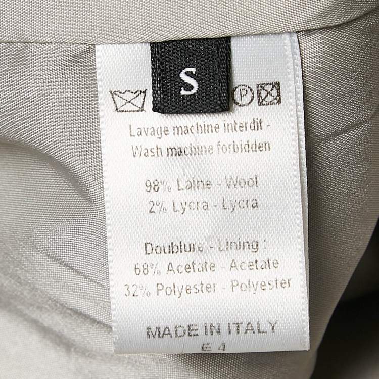 Pre Owned Joseph Grey Wool Single Breasted Blazer S