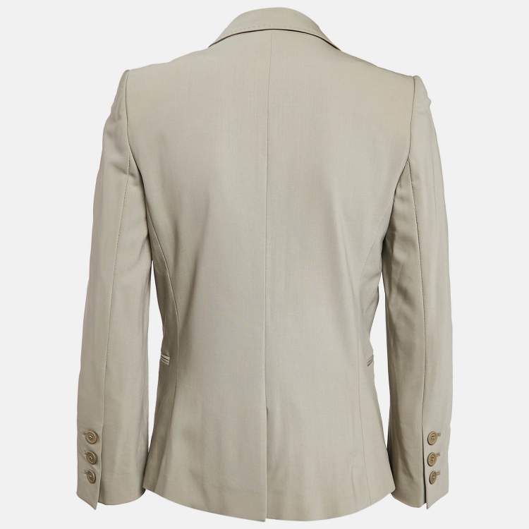 Pre Owned Joseph Grey Wool Single Breasted Blazer S